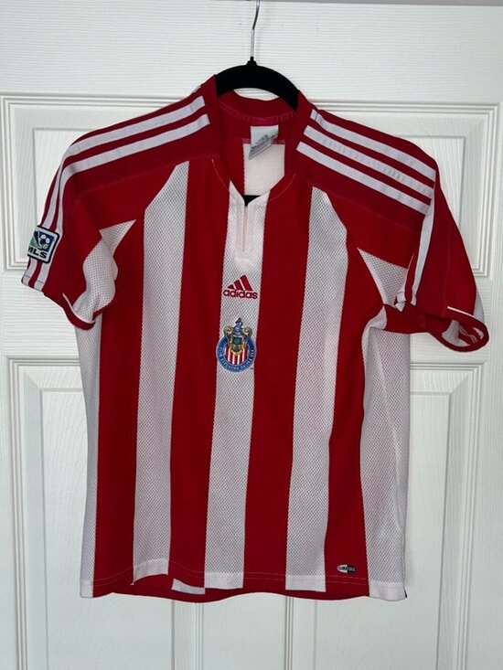 adidas Other - Vintage Adidas Chivas USA MLS Soccer Jersey Red White Climacool Size M 2006 Era